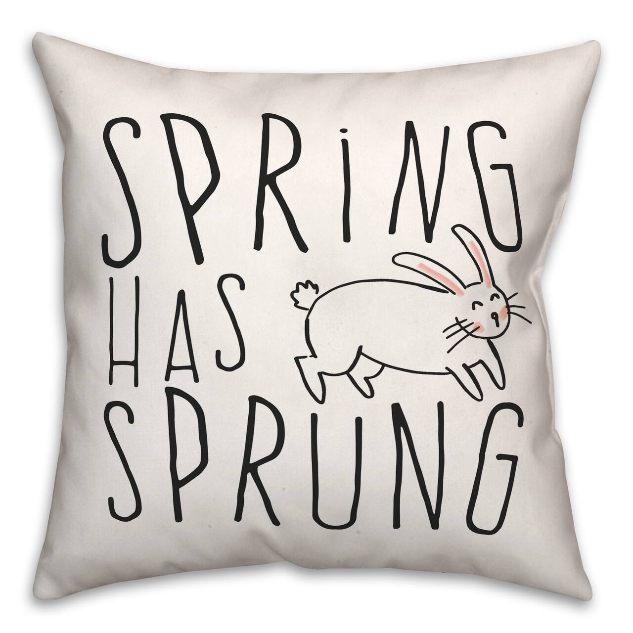 Spring Sprung Bun Pillow 2 18" x 18" Throw Pillow